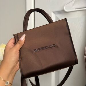 Brandon Blackwood ESR Tote (Brown/Silver HW)